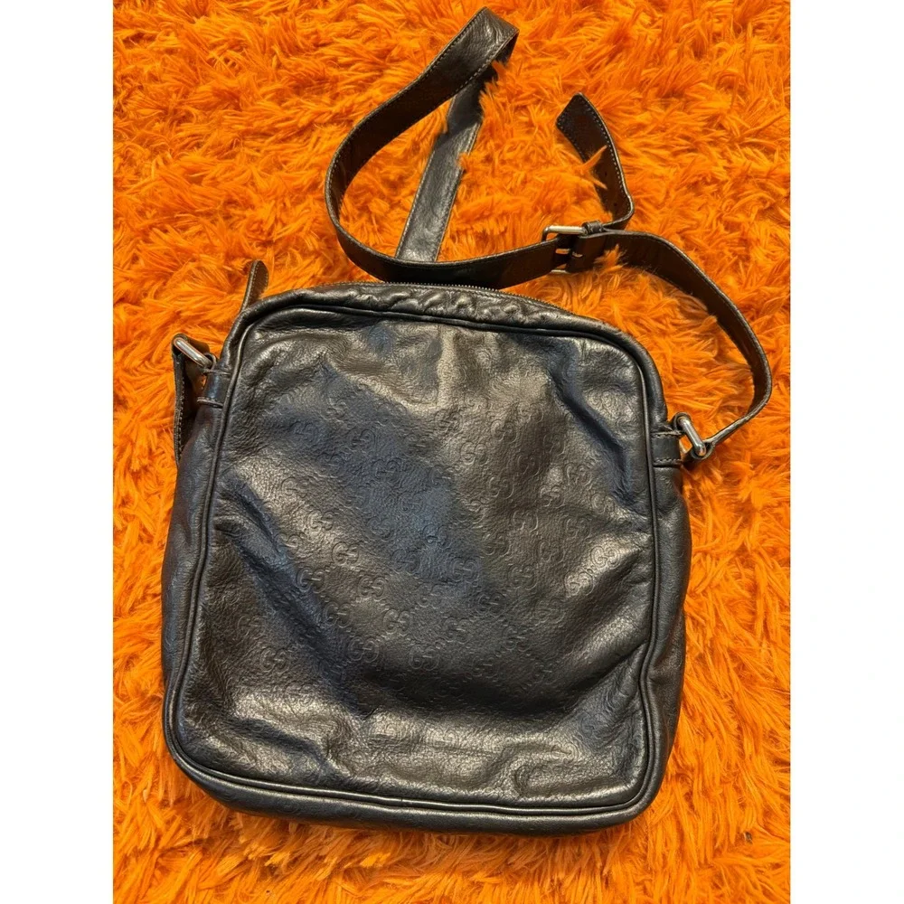 Gucci Guccissima Leather Messenger Shoulder Bag Monogram